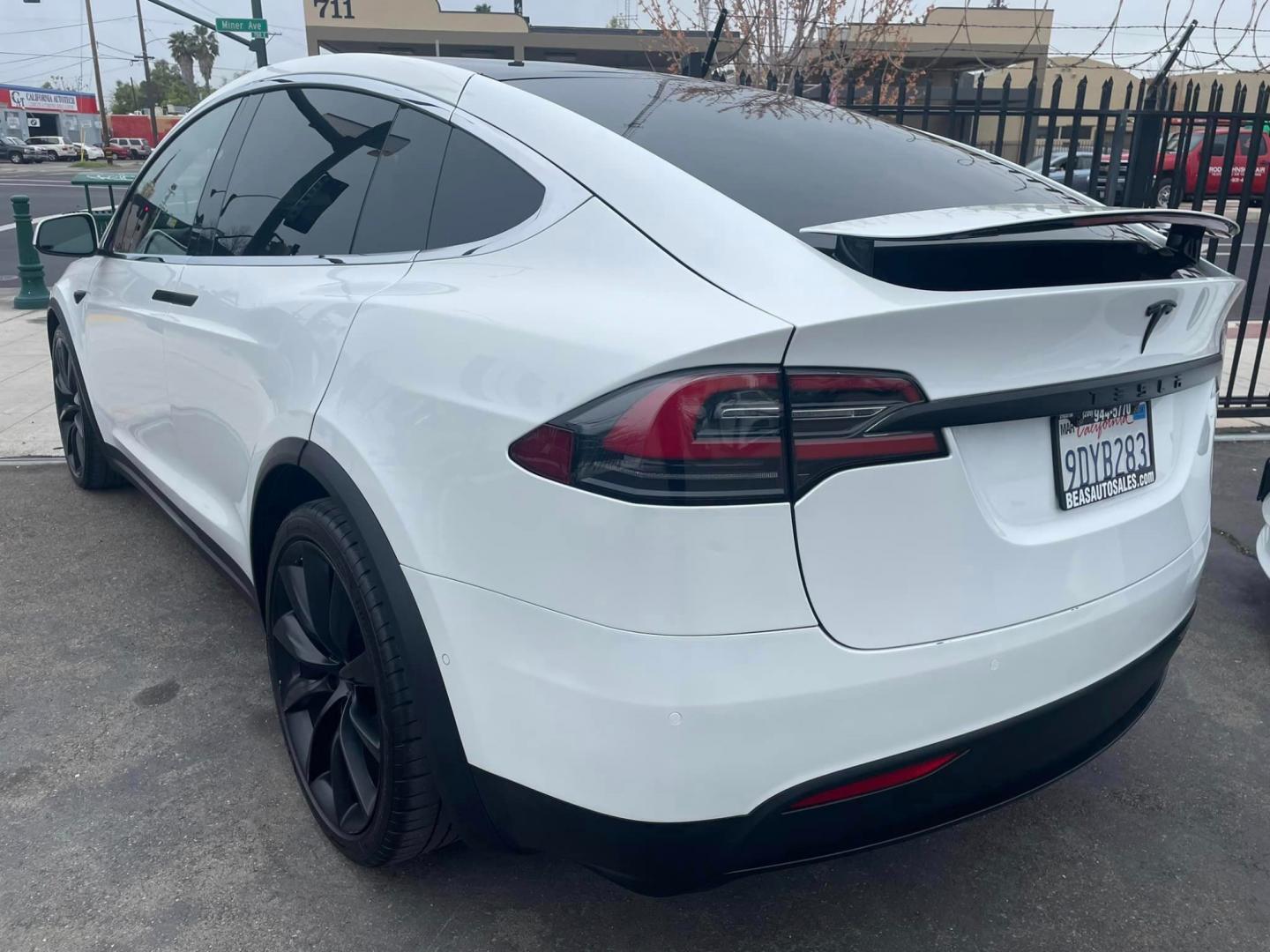 2018 WHITE /BLACK Tesla Model X (5YJXCAE28JF) , located at 744 E Miner Ave, Stockton, CA, 95202, (209) 944-5770, 37.956863, -121.282082 - Photo#13